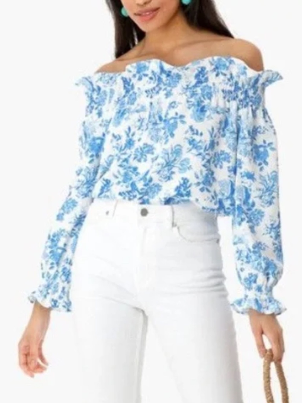 Tuckernuck Marguerite Off the shoulder blouse